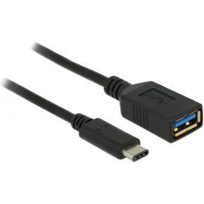Delock USB 3.2 Gen 1 (USB 3.0) Adapter [1x USB-C stekker - 1x USB 3.2 Gen 1 bus A (USB 3.0)] 65634 15.00 cm