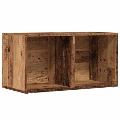 LP Opbergbox 69,5x34x36 cm bewerkt hout oud houtkleurig