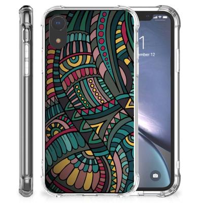 Apple iPhone Xr Doorzichtige Silicone Hoesje Aztec Apple iPhone Xr Doorzichtige Silicone Hoesje Aztec
