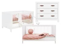 Bopita 2-delige meegroeikamer wit Lucca - thumbnail