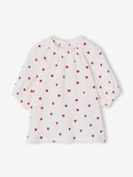 Blouse voor meisjes van katoengaas ecru - thumbnail