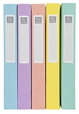 Exacompta Aquarel elastobox uit glanskarton, ft A4+, rug van 4 cm, met 3 kleppen, geassorteerde kleuren Exacompta Aquarel elastobox uit glanskarton, ft A4+, rug van 4 cm, met 3 kleppen, geassorteerde kleuren