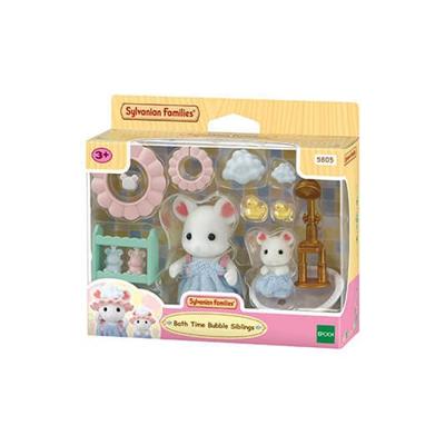 Sylvanian Families 5805 bubbel badtijd broer zus Sylvanian Families 5805 bubbel badtijd broer zus