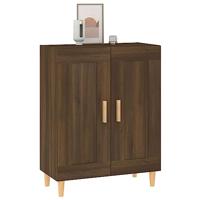 Dressoir 69,5x34x90 cm bewerkt hout bruineikenkleurig - thumbnail