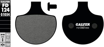 GALFER remblokken "fd124" brake pad fd124 g1054 organic