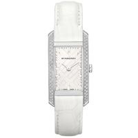 Horlogeband Burberry BU9506 Krokodillenleer Wit - thumbnail