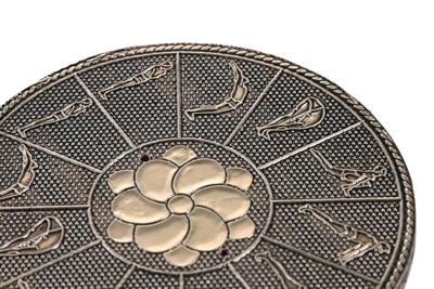 Houder DKD Home Decor Wierook Hout Aluminium 10 x 10 x 1 cm Indiaas