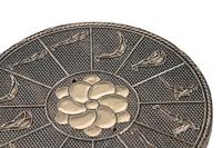 Houder DKD Home Decor Wierook Hout Aluminium 10 x 10 x 1 cm Indiaas - thumbnail