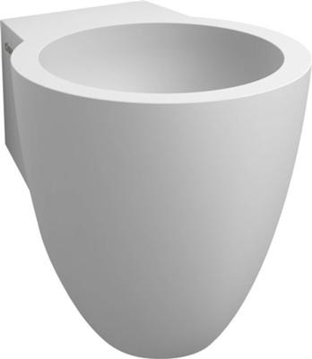 Clou Flush 6 fontein 27x28cm voorbewerkt kraangat aluite Wit mat CL/03.13061