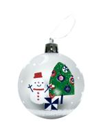 Kerstbal Peppa Pig Cosy corner Zilverkleurig Plastic Ø 8 cm - thumbnail