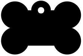 Naamplaatje Imarc Bone Zwart