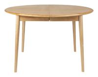 Zuiver Uitschuifbare Ronde Eettafel 'Twist' Eiken, 120-160 x 120cm - thumbnail