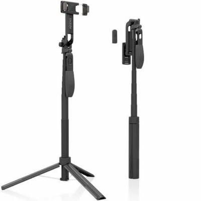 AISENS - SS01ST-299 selfiestick met Bluetooth-afstandsbediening, 3-in-1, zwart