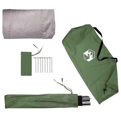 VidaXL Fietstent met dak met opslag groen 210 x 90 x 174 cm