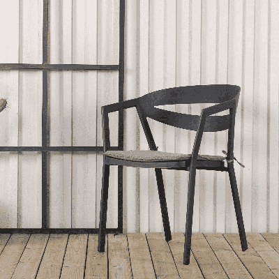 Nohr Tuinstoel 'Jalisa' kleur Zwart