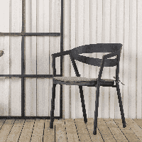 Nohr Tuinstoel 'Jalisa' kleur Zwart - thumbnail