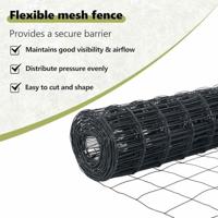 VidaXL Hek met paal grijs 1,4 x 10 m staal en pvc - thumbnail