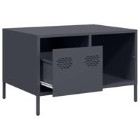 Salontafel 68,5x50x43,5 cm koudgewalst staal antracietkleurig - thumbnail