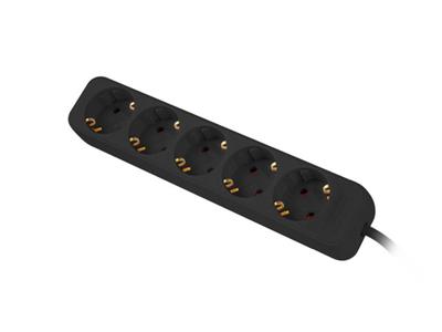 Stopcontactenstrip 5 Tomas Schuko Lanberg LB24423037 1,5 m Zwart (1,5 m)