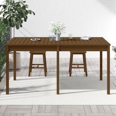 Tuintafel 159,5x82,5x76 cm massief grenenhout honingbruin