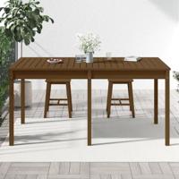 Tuintafel 159,5x82,5x76 cm massief grenenhout honingbruin - thumbnail