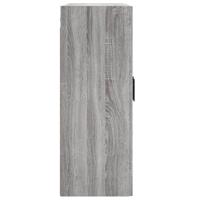 Wandkast 69,5x34x90 cm bewerkt hout grijs sonoma eikenkleurig - thumbnail