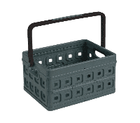 Sunware vouwkrat 24ltr grijs handgreep - thumbnail