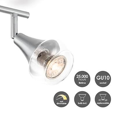 Light depot - LED opbouwspot Vaya 2L - 26 cm - mat staal - Outlet Light depot - LED opbouwspot Vaya 2L - 26 cm - mat staal - Outlet