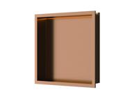 Inbouwnis Luca Sanitair 30x30x6,5 cm RVS Geborsteld Koper PVD + LED verlichting Luca Sanitair - thumbnail