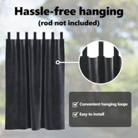 VidaXL Verduisterende gordijnen 2 pcs donkergrijs 140 x 140 cm fluweel - thumbnail