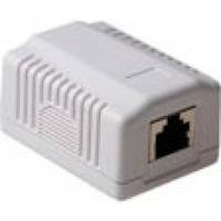 ACT Modulair opbouwdoos shielded 1-voudig CAT6 - thumbnail