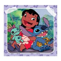 Clementoni legpuzzel super color vierkant disney stitch, 3x48st. - thumbnail
