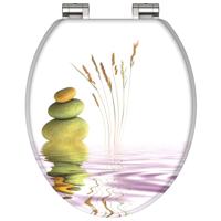 MDF WC-bril BALANCE met soft-close lange levensduur: extreem onbreekbaar en krasbestendig comfort en functie: geruisloos sluiten dankzij de automatische valrem eenvoudig schoon te maken dankzij - thumbnail