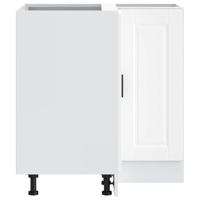 Keuken hoekonderkast "Porto" bewerkt hout wit - thumbnail