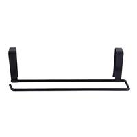 QUVIO Handdoekhouder metaal - Zwart - thumbnail