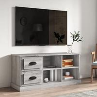 Tv-meubel 102x35,5x47,5 cm bewerkt hout grijs sonoma eikenkleur - thumbnail