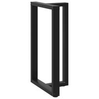 Bartafelpoten 2 st T-vormig 60x35x(100-101) cm staal zwart - thumbnail