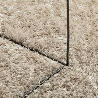 VidaXL Vloerkleed istan hoogpolig glanzend 80x150 cm beige - thumbnail