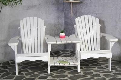 Jumbo Canadian chair tete-a-tete houten tuinbank wit