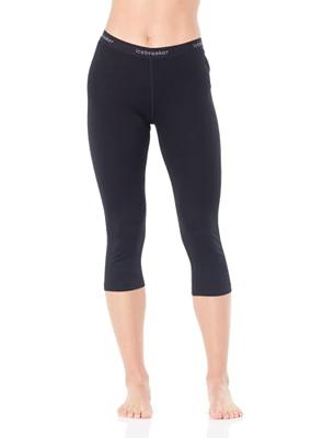 Icebreaker Merino 200 Oasis 3/4 Thermobroek Dames Black XL Icebreaker Merino 200 Oasis 3/4 Thermobroek Dames Black XL