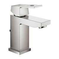 Wastafelmengkraan GROHE Eurocube S-Size M/Waste 28 Mm Supersteel - thumbnail