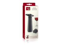 Vacu Vin wine saver zwart met 2 doppen - thumbnail