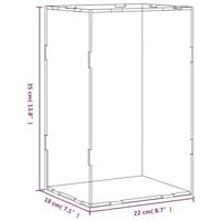 Vitrine transparant 22x18x35 cm acryl - thumbnail