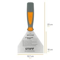 Westcott AC-E18857 Schraper Clauss Onbuigzaam, 24,6x12,7x3,2cm Van Titanium - thumbnail