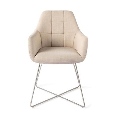 Jesper Home Eetkamerstoel 'Noto' Cross Steel, kleur Overnight Oats