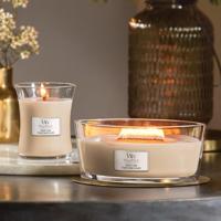 WoodWick Geurkaars Ellipse Solar Ylang - 9 cm / 19 cm - Geurkaars in Glas - Houten Lont - thumbnail