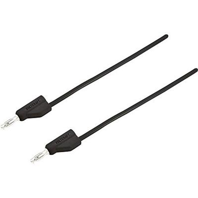 VOLTCRAFT MSB-300 Meetsnoer Banaanstekker 4 mm Silicone 1.50 m Zwart 1 stuk(s)