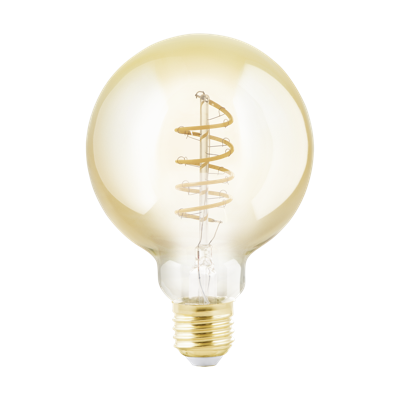 Lichtbron Amber spiraal E27 G95 245LM dimbaar