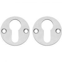 Intersteel rozetten met profielcilindergat verdekt 42x2mm - RVS - thumbnail