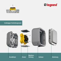 Legrand 069719L Compleet Spatwaterdicht schakelmateriaal Plexo Grijs 1 stuk(s) - thumbnail